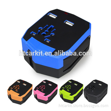 2015 Newest Design universal charger with UK US EU AUS/NA car charger all plug in one usb charger with all certification